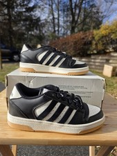 Adidas Break Start J Kids Basketball Sneakers Black White Gum Sole Size 3.5