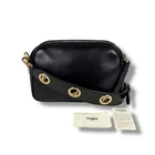 FENDI Camera Bag Black Leather Mini Shoulder Bag