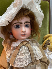 Antique Jumeau Size 12 24.4 in Bisque Doll 62cm French Beauty Lovely Face Me