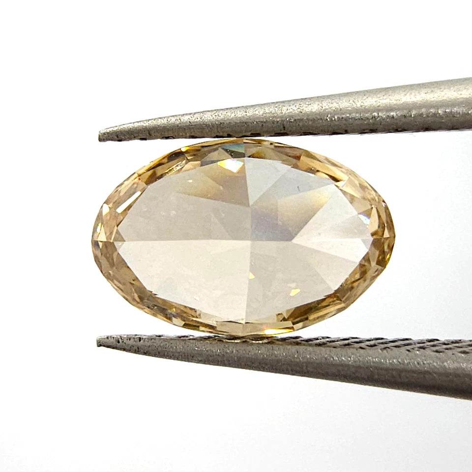 1.21 Carat Fancy Brown Yellow VVS2 Diamond GIA Natural Color Oval - Image 4 of 4