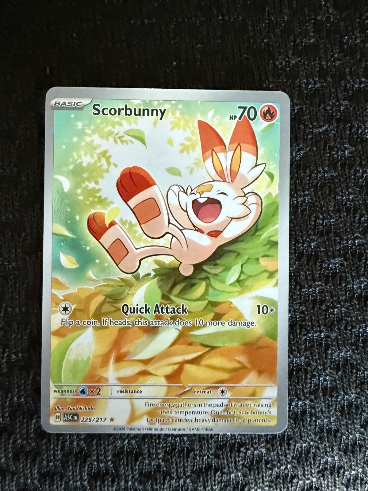 Scorbunny 225/217 Me: Ascended Heroes Holo