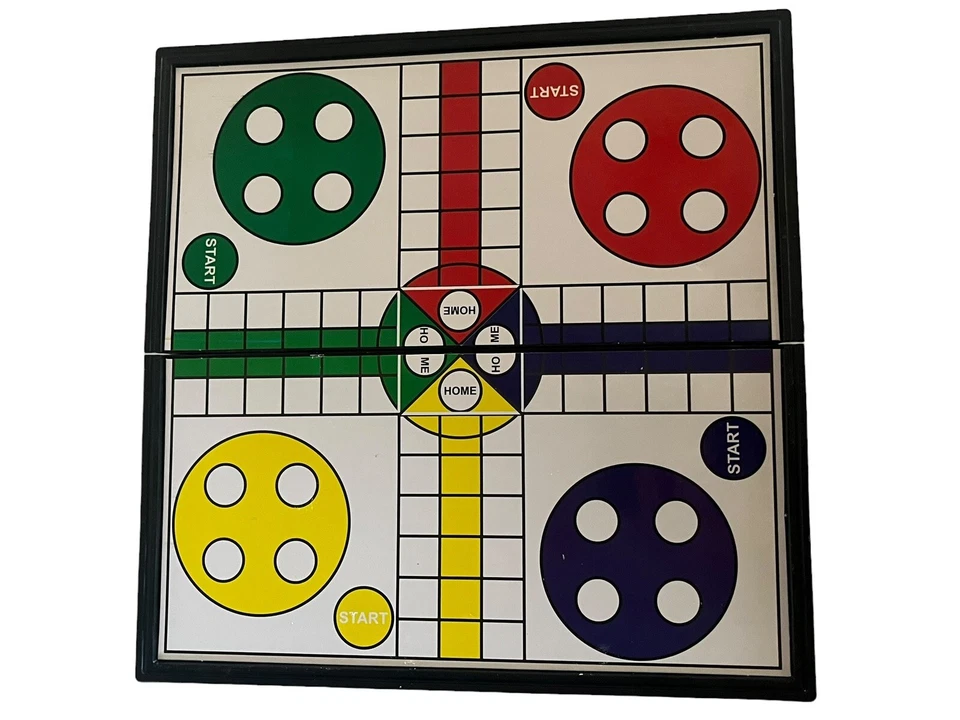 25cm Ludo Game Compact 5 in 1 Eco-friendly 5 in 1 Ludo Chess Set Educational - Image 2 of 4