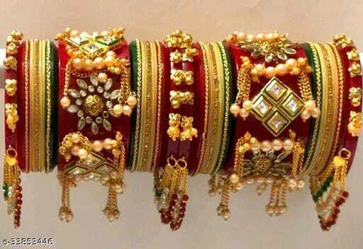 Bridal bangle deals latkan