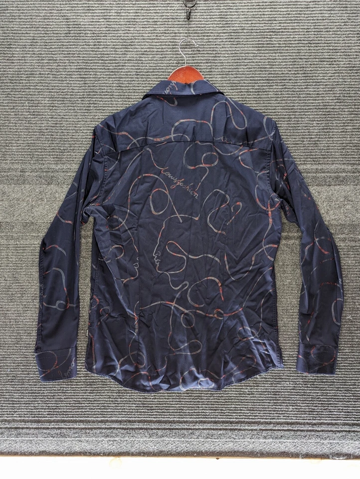 BARABAS Men's Button Up Long Sleeve Dress Shirt Size Medium - Image 2 of 4