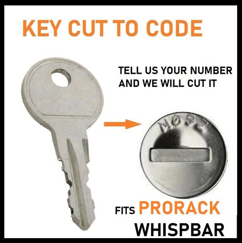 For Prorack Whispbar Ski, Bike, Roof Rack or Pod Lock Key to Code ...