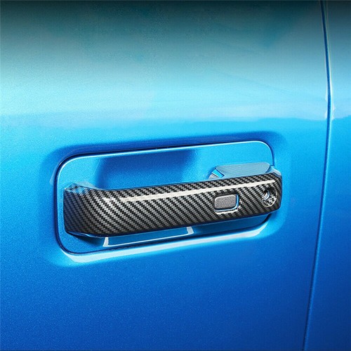 4PCS Exterior Door Handle Cover Trim Carbon Fiber For Ford F-150 F150 2015-2020 - Picture 4 of 8