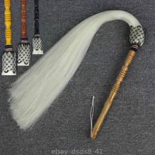 Buddhist Taoist Rayon Silk Horse Hair Tail Fly Whisk Swatter Tai Chi TV prop