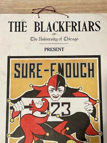 Original 1907 University of Chicago Blackfriars Poster "Sure-Enough Segregation" - Picture 3 of 6