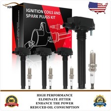 Ignition Coils & Iridium Spark Plugs Kit For Dodge Grand Caravan 2011-2020 3.6L
