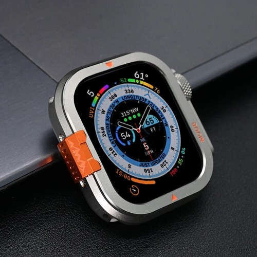 Ultra Metal Aluminum Alloy Case for Apple Watch Ultra 2/1 Series 10 Bumper Frame - 第 1/4 張圖片
