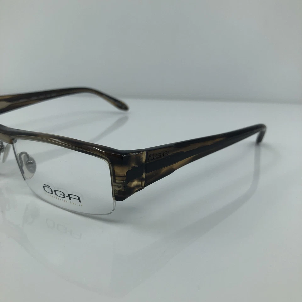 Nuevas gafas OGA 63580 monturas Rx C. BN021 marrón tamaño: 53-17 mm hechas en Francia Foto 3 de 4