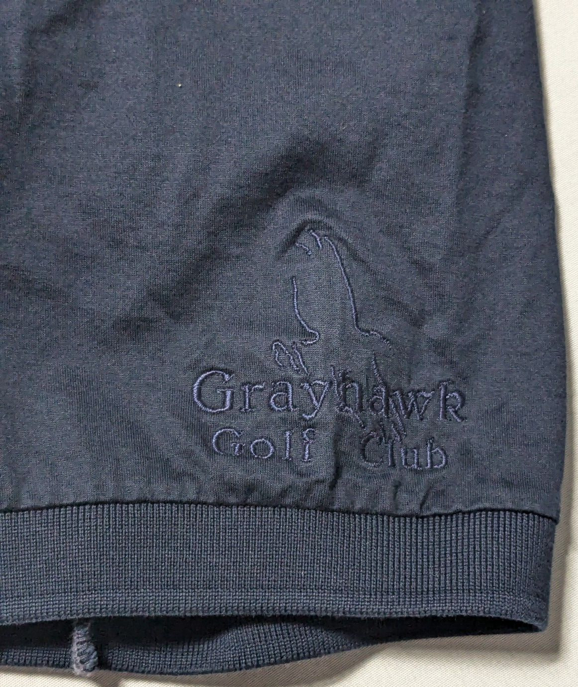 HUGO BOSS GOLF Men Medium Navy GRAYHAWK GOLF CLUB Polo Shirt Made In Italy thumbnail 6