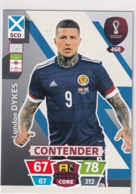 Panini Qatar World Cup Karte 2022 Contender Nr. 468 Lyndon Dykes (Scotland)