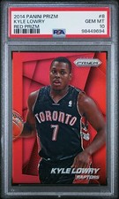 2014 PANINI PRIZM RED PRIZM #8 KYLE LOWRY 2/49 PSA 10