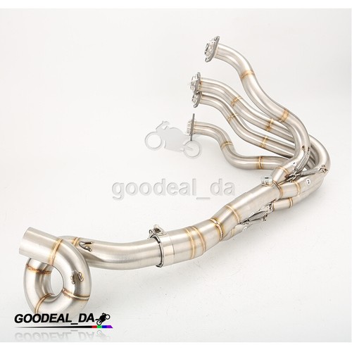 For Kawasaki Ninja ZX6R ZX636 2009-2023 Exhaust Header Mid Pipe Stainless Steel - Picture 6 of 13