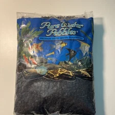 Pure Water Pebbles Freshwater Aquarium Gravel substrate Jet Black  5lb Bag