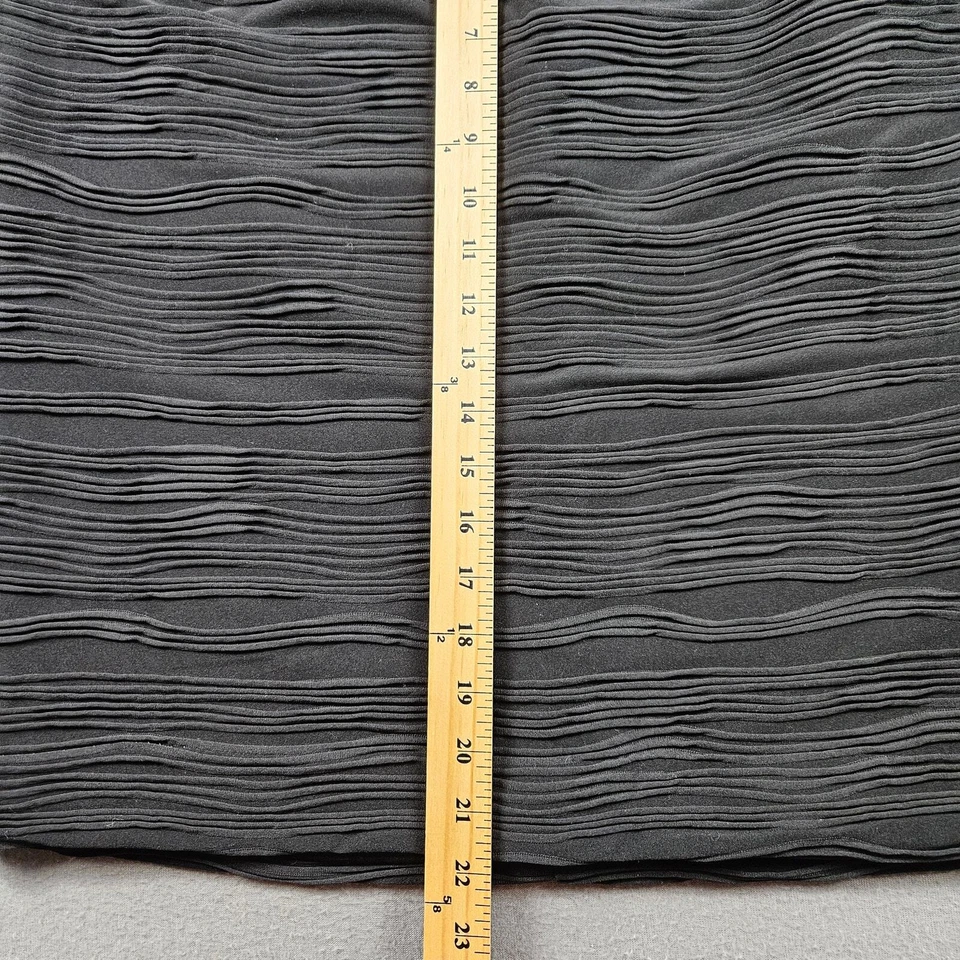 Alfani Pencil Skirt Black Womens 16 Zip Ruffle - Image 3 of 4