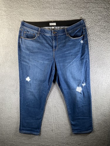 AVA \u0026 VIV Womens Denim Blue Jegging 