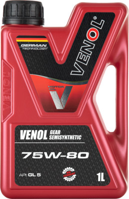 75 W 80 VENOL SEMISYNTHETIC 75W-80 API: GL5 1 LTR