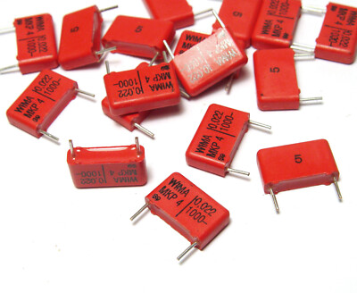 20x Wima MKP4 / MKP 4 Kondensator für Röhrenverstärker, 0.022 µF / 1000 V, RM15