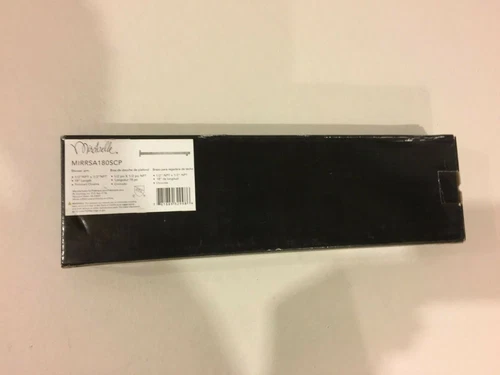 Mirabelle MIRRSA180SCP 18" Wall Mounted Square Shower Arm/Flange Polished Chrome - Picture 3 of 3