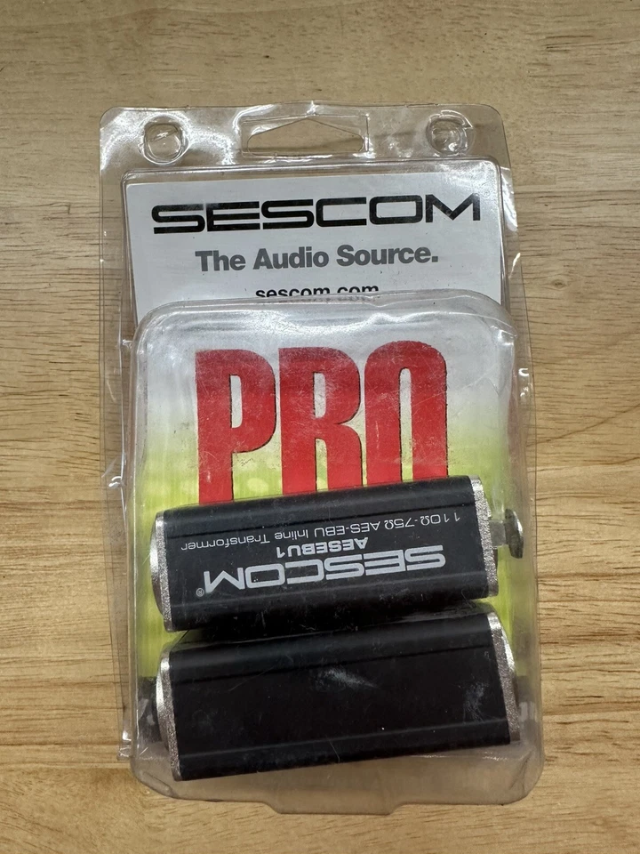 2x Sescom XLRF to 75 Ohm BNC Female AES/EBU Impedance Transformer SES-AES-EBU-1 - Image 2 of 4