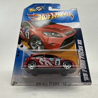Hot Wheels 2012 HW All Stars 09 Ford Focus RS -Red -Rally Car - #9