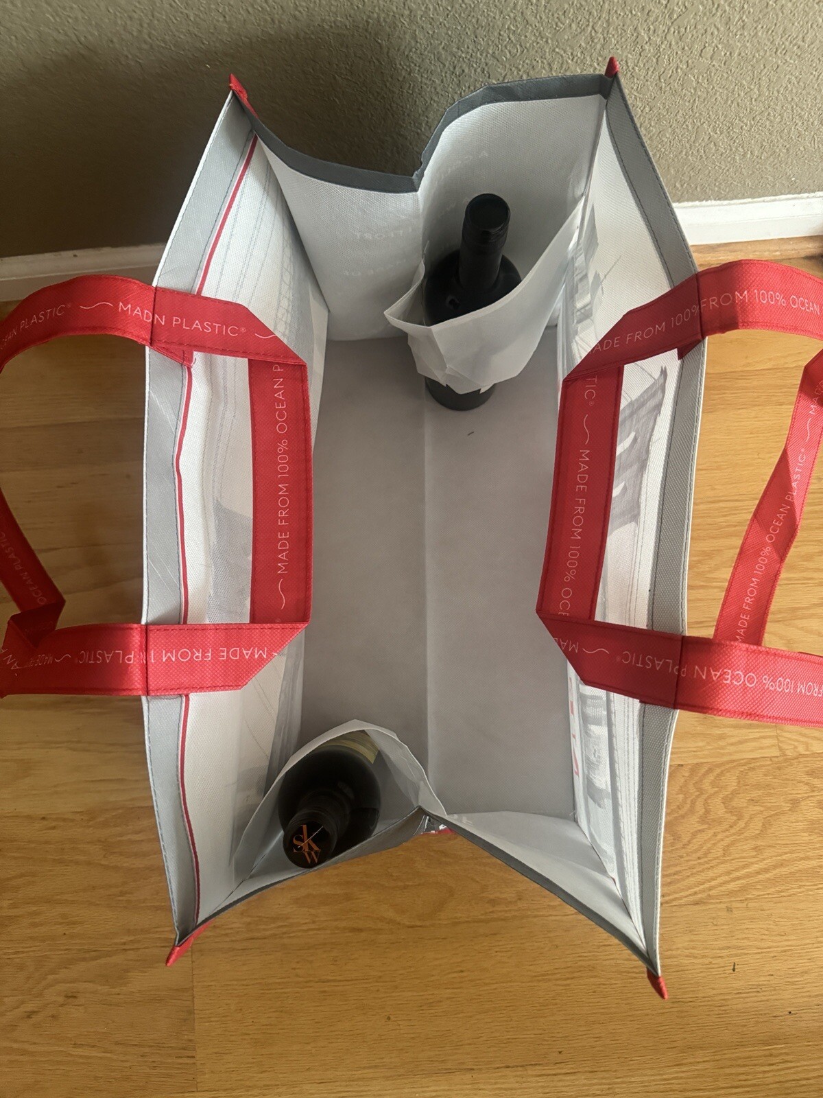 NEW YORK COSTCO REUSABLE SHOPPING TOTE BAG ECO RECYCLED OCEAN PLASTIC