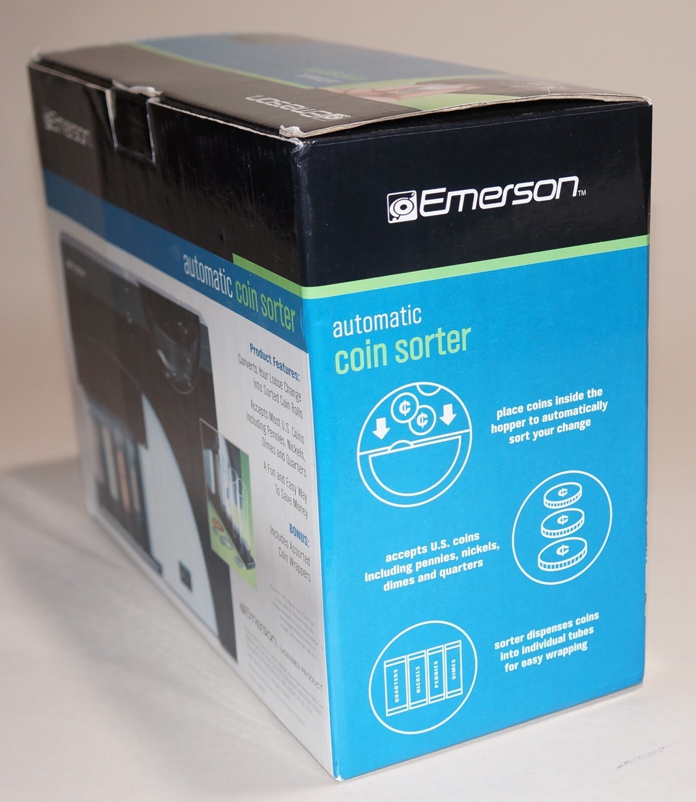 Emerson Automatic Coin Sorter 4 Barrel, 1633724 eBay