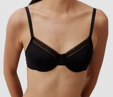 $110 Else Women's Black Nano Underwire Bra Size 34C