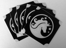 bm948 GLITTERTATTOO 10 x stencil unicorn circle cool glitter tattoo neat L K 