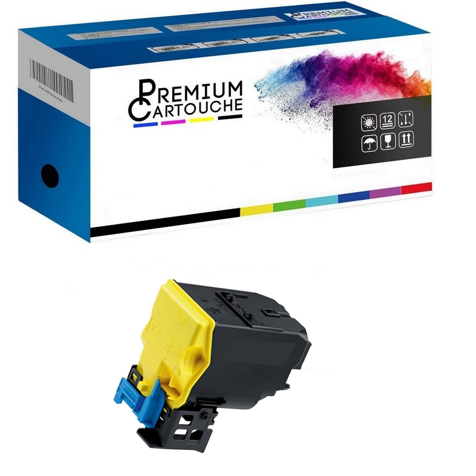 Toner TNP-27Y jaune haute capacité pour des impressions laser aux couleurs éclatantes