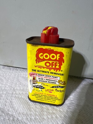 Antique Goof Off Stain remover 4.5 ozs empty