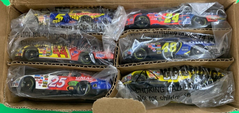 NASCAR KELLOGG'S MAIL IN RACE CAR OFFER SET OF 6 HENDRICK CARS 2006 1:64 Action
