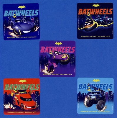 75 Batwheels Large Stickers - Party Favors - Rewards - Batman | eBay