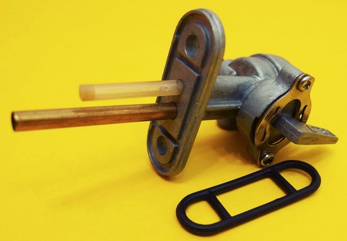 BENZINHAHN + Benzinsieb Lochabstand 33mm passt universal Motorrad Moped ATV 13