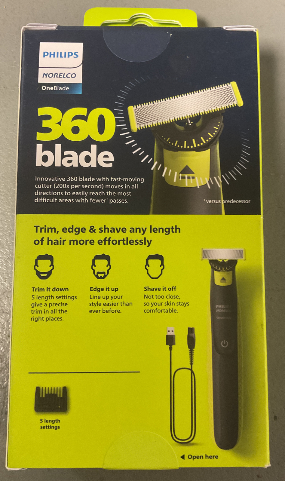 Philips Norelco OneBlade Trim Edge Shave QP2724/70 75020103277 eBay