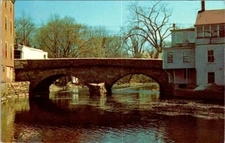 Choate Bridge Ipswich Mass. Oldest Stone Bridge Postcard