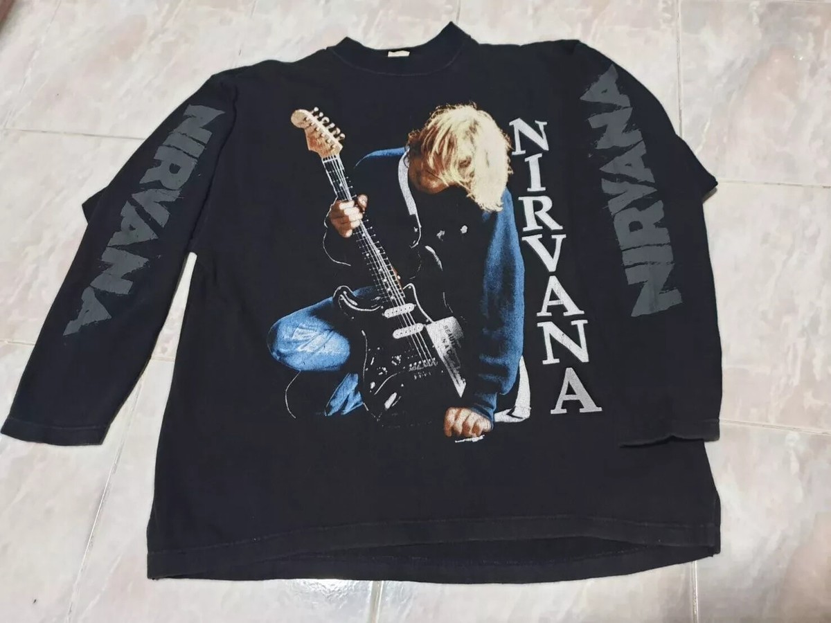 Very RARE vintage Kurt Cobain Nirvana Grunge album Tour sweat t 