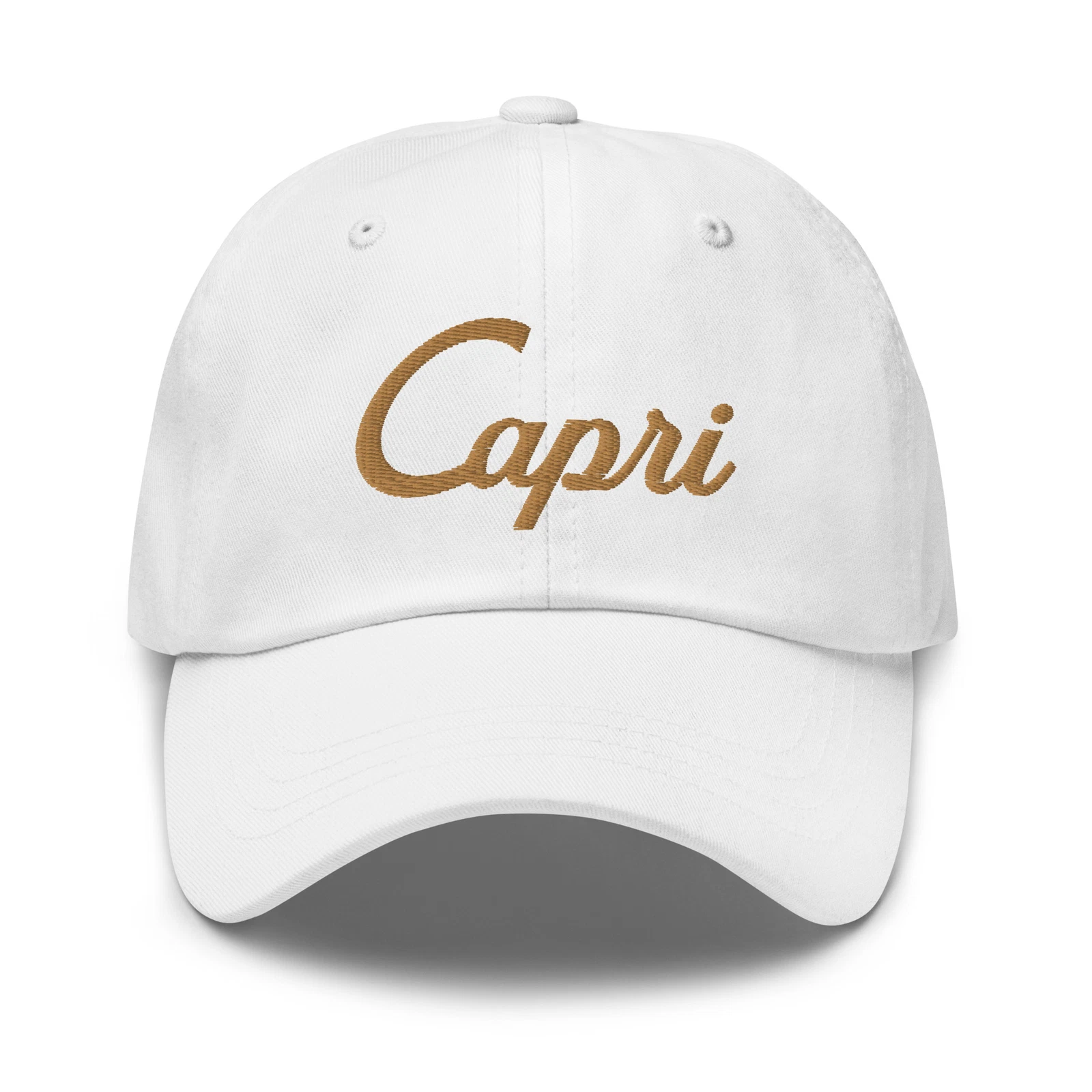Capri Embroidered Dad Hat, Italy Cap, Baseball Cap