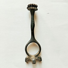 VINTAGE RARO CALIBRO 16 FORI CARTUCCIA FUCILE OTTONE GUSCIO ESTRATTORE GANCIO STRUMENTO