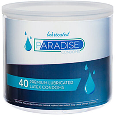 paradise lubricated condom Paradise 40 Lubricated Condoms Bowl