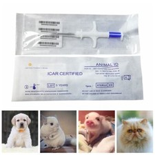 Dog Microchip RFID Implantable Glass Transponder Pet Id Cat Chip with Injector
