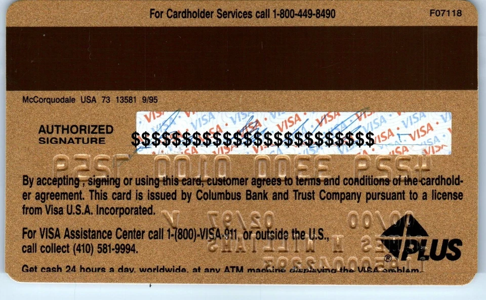 Tarjeta de crédito WEB CONDUCTOR Visa DORADA caducada 1997 vintage Foto 2 de 2