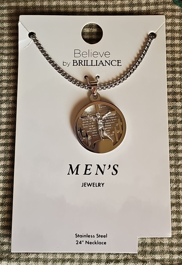 Believe By Brilliance Men's Jewelry Stainless Steel 24
