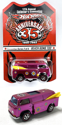 HOT WHEELS RLC VW T2 REDLINE BEACH BOMB TOO PINK 2003 35th