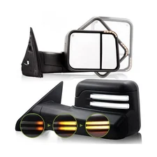 Switchback Towing Mirrors for Dodge Ram 1500 (2009-2018), 2500/3500 (2010-201...