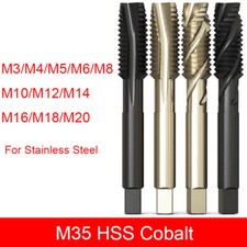 Spiral Point Tap M35 HSS Cobalt High Hardness Machine Taps For Stainless M3-M20