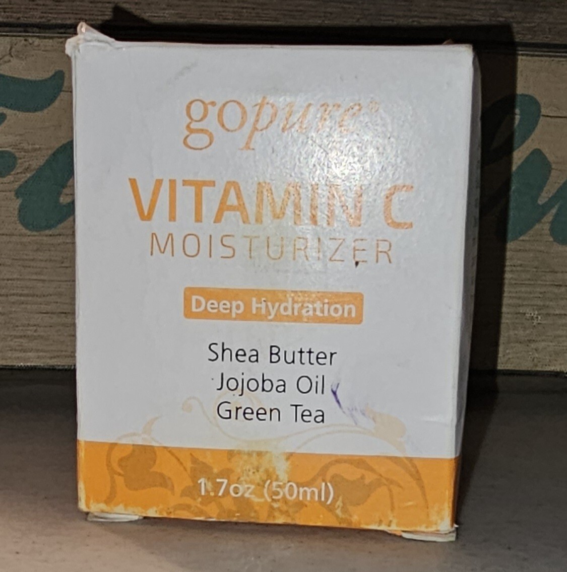 Go Pure Vitamin C Moisturizer Deep Hydration Shea Butter, Jojoba Oil, Green Tea 