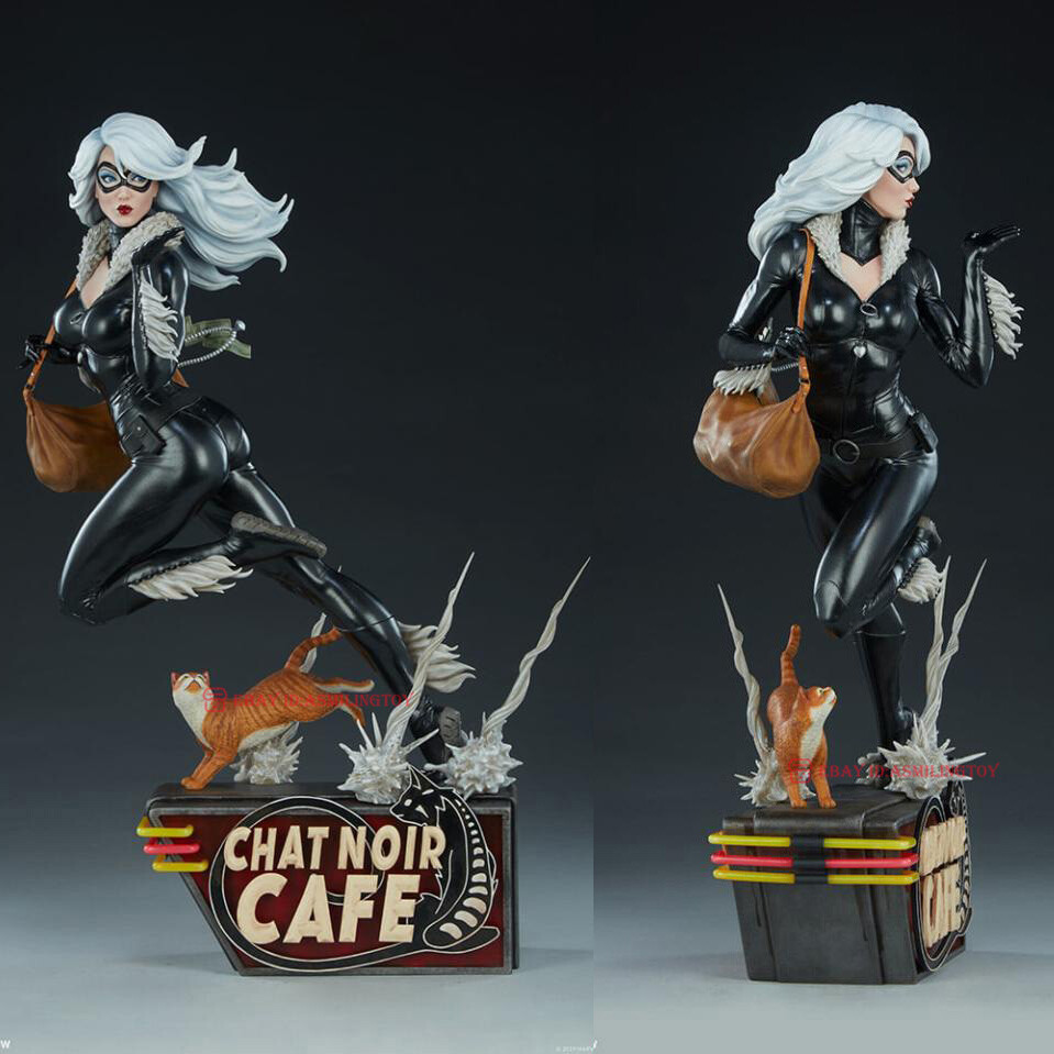 Sideshow 300704 16'' Inch Black Cat Resin Statue In Stock | eBay